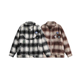 Unisex Sweater Autumn Trendy Plaid Casual Jacket