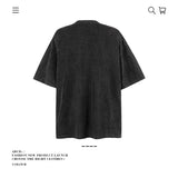 American vintage street T-shirt pure cotton men's and women's summer loose half-sleeves