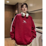Men Hoodie Sweater Men's Autumn Retro Fashion Brand Loose Sports and Leisure without Hat