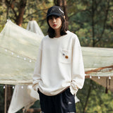 Unisex Hoodie Color Matching Crew Neck Pullover Sweatshirt Men's and Women's Casual Loose