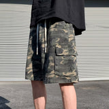Men Sweatpants Vintage Camouflage Shorts Men's Summer Straight Loose
