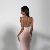 Women Dresses Casual Beauty Back Sling Dress Midi Dress