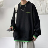 Men Hoodie Sweater Men's round Neck Hiphop Idle Style