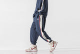 Unisex Pants Fall Color Contrast Patchwork Casual Pants