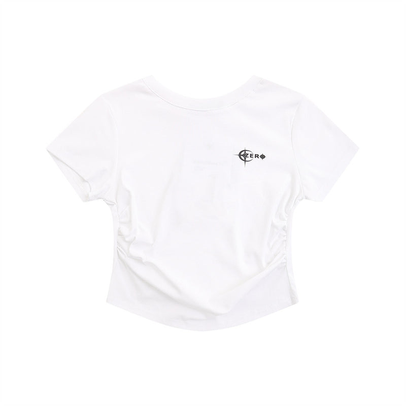 Women T-shirt Short T-shirt for Women Summer Printed Short-Sleeved Top