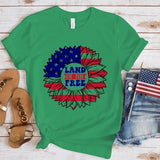 Women's Independence Day T Shirt round Neck Short Sleeve T-shirt Women's Top