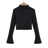 Women Skirt Fashion Long Sleeve T-shirt Top and Skirt Suit