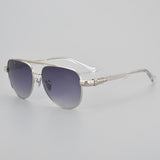 Chrome Hearts Sunglasses Simple Light Titanium Double Beam Retro Sunglasses