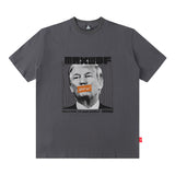 Men T Shirt Cartoon Short Sleeve T-shirt Men's and Women's Ins Fashion Brand American
