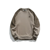 Unisex Hoodie Japanese University Style Loose Crew Neck Pullover Sweatshirt Men and Women Couple