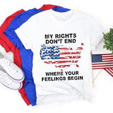 Women's Independence Day T Shirt round Neck Short Sleeve T-shirt Women's Top