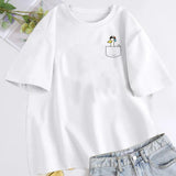 Pocket Subaru Duck T-shirt for Women Men Funny Graphic