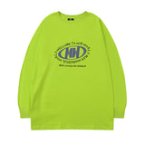 Men Long Sleeve Shirt Preppy Style round Neck Long Sleeve T-shirt Men and Women Street Hip Hop Couple