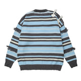Women Sweater round Neck Autumn Stitching Sweater Knitted Cardigan