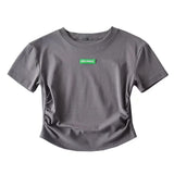 Women T-Shirt Summer Slim-Fit T-shirt with round Neck