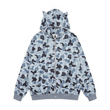Men Hoodie Hip Hop Camouflage Hoodie Coat