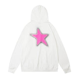 Men Hoodie Five-Pointed Star Letter Printed Hoodie