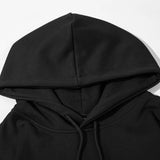 Men Hoodie Autumn and Winter Simple Letter Printing Hooded Pullover