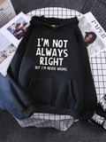 Women's Hoodie Cool Interesting Letters Printed Tops