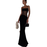 Women Desses Splicing Sling Dress