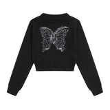 Women Sweater Short Sweater for Girls Autumn Casual round Neck Long Sleeve
