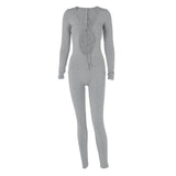 Women Jumpsuit Women's Autumn Fashionable Fitted Long Sleeve Jumpsuit