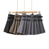 Women Skirt High Waist Suit Short Skirt Pleated Skirt