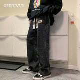 Men Sweatpants Vintage Corduroy Fall Loose Casual Trousers
