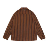 Men Long Sleeved T Shirt Long Sleeve Shirt Men's Loose Spring and Autumn Leisure Shirt Outer Wear Lapel Street