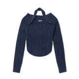 Women Sweater Girls' Autumn Outer Wear Casual Solid Color