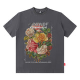 Men T Shirt Printed Short Sleeve round Neck Loose Men's and Women's T-shirt Hip-Hop Street