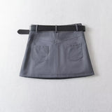 Women Skirt Spring Concise A- line Hip-Wrapped Skirt Suit Skirt