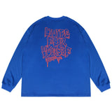Men Hoodie Letter Print Sweatshirt Men's Casual Loose Pullover Sweater