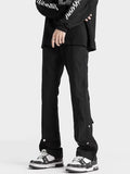 Men Sweatpants Overalls Men's Autumn High Street Design Sense Slim-Fitting Fashion Brand