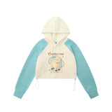 Women Hoodie Printed Hoodie Women's Autumn Loose Short Hoodie