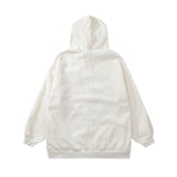 Men Hoodie Embroidered Letters Cardigan Hoodie