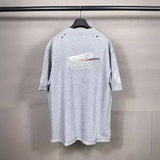 Men T-shirts Alphabet Short Sleeve T-Shirt Loose Crew Neck Half Sleeve Casual