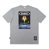 Men T Shirt Retro Short Sleeve T-shirt Men and Women Ins Style
