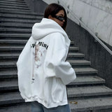 Women Sweatshirt Printed Sweater Women's Spring and Autumn Hooded Loose