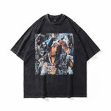 Men T Shirt Printed Short Sleeve T-shirt for Men and Women Hip Hop Loose