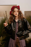 Unisex Jacket Autumn Retro Shoulder Pu Coat