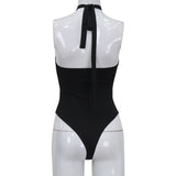 Women Jumpsuit Backless Bodysuit Female