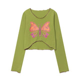 Women Long Sleeve T-Shirt Long Sleeve T-shirt Girls' Spring and Autumn Casual Top