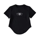 Women T-shirt Vintage Print Short Sleeves T-shirt Women's Summer Casual
