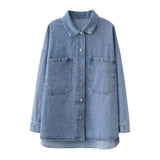 Women T-Shirt Women's Top Denim Shirt Jacket