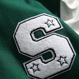 Varsity Jacket Vintage Spring Baseball Uniform Neutral Jacket