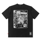 Men T Shirt Men's Hip Hop Loose Short Sleeve T-shirt Astronaut