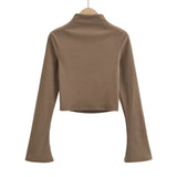 Women Skirt Fashion Long Sleeve T-shirt Top and Skirt Suit