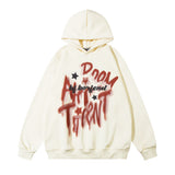 Men Hoodie Graffiti Letter Printed Hoodie