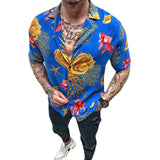 Men Shirt Fall Men's Clothing Polo Shirt Printed T-shirt Shirt Long Sleeve